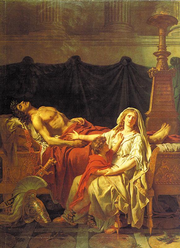 Jacques-Louis David Andromache Mourning Hector